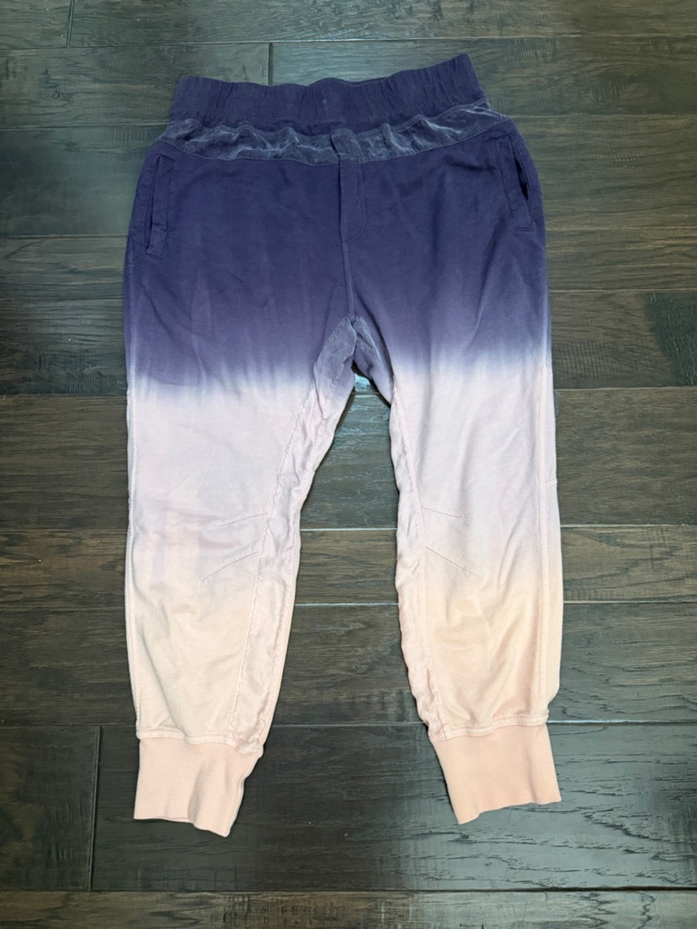 Young Fabulous & Broke Boho Jogger Pants Ombre in Navy and Light Pink